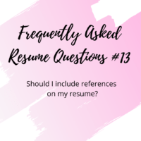 Resume answers 13