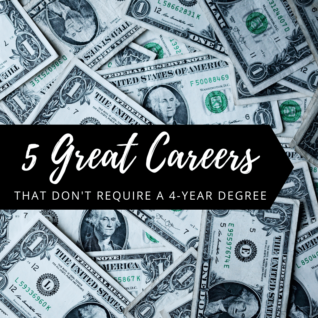 good careers that don't require university degrees