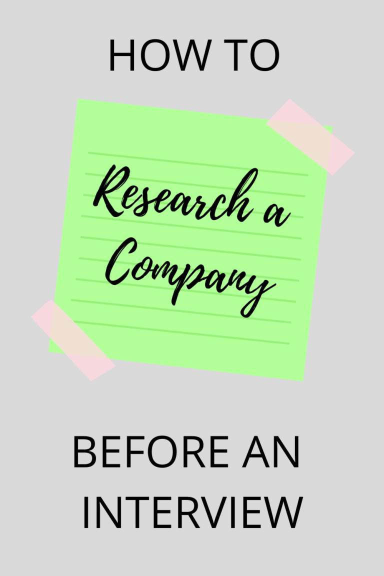 research to do before an interview