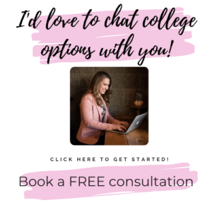 Book a free consultation to discuss college options 