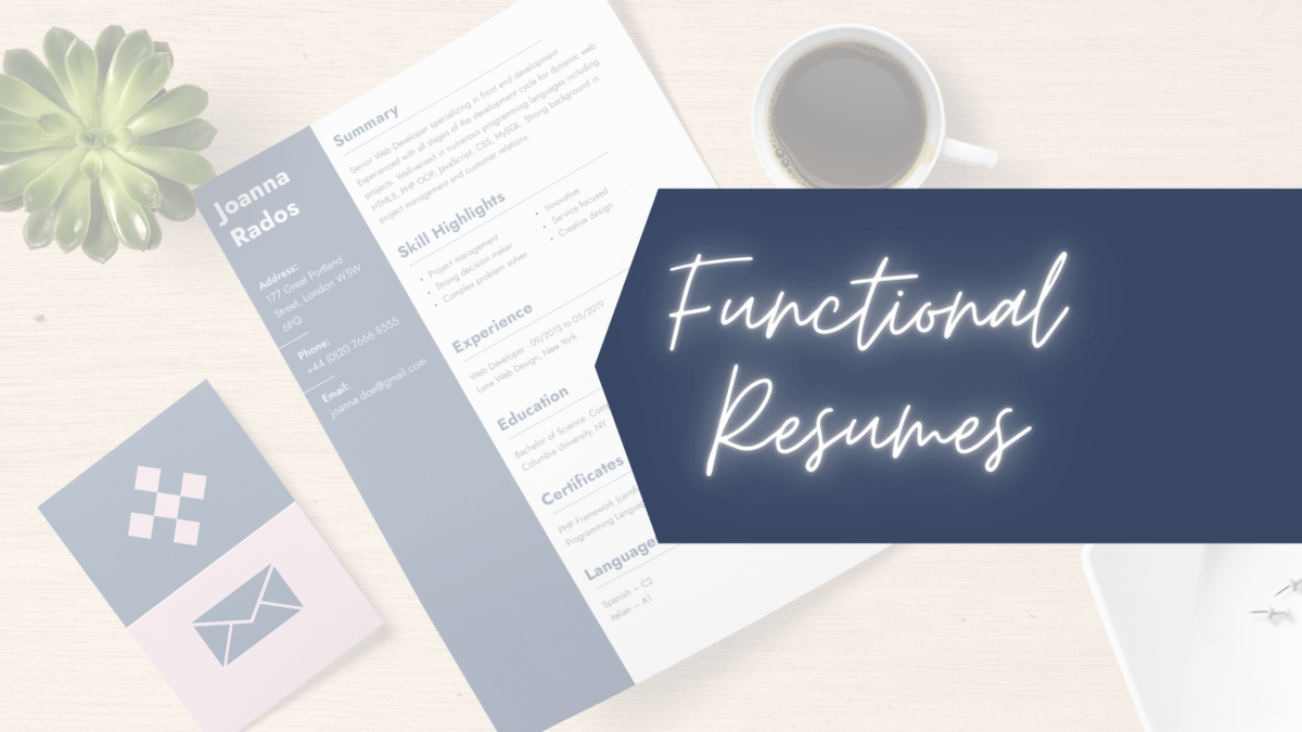 the functional resume